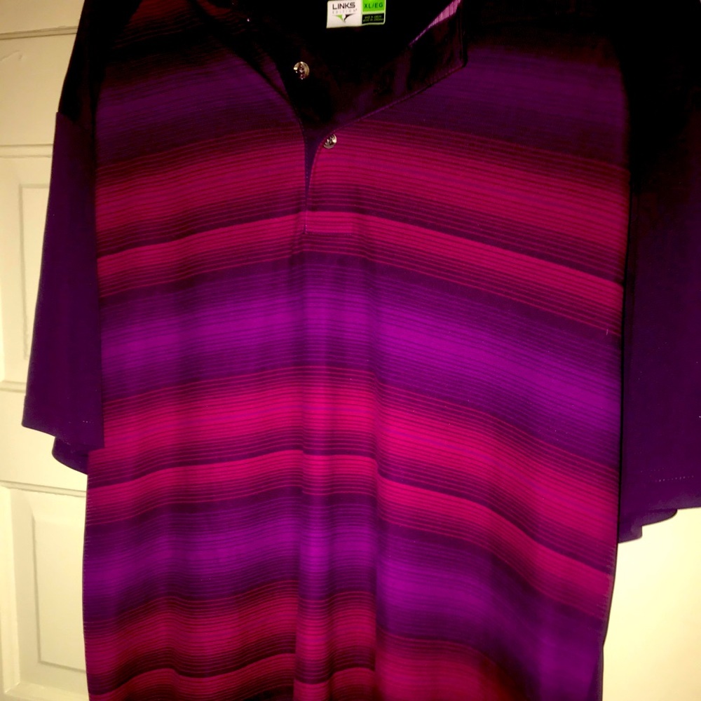 Links edition collar golf polo shirt